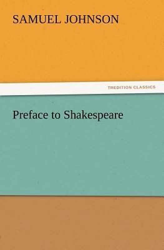 Preface to Shakespeare