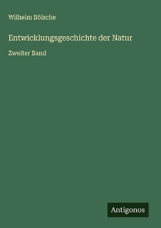 Entwicklungsgeschichte der Natur