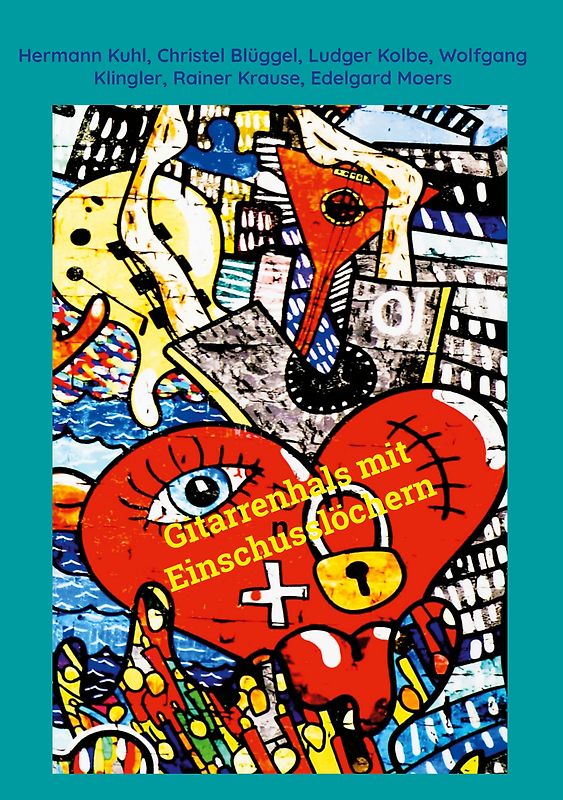 Gitarrenhals mit Einschusslöchern