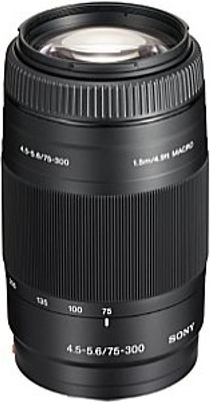 Sony 75-300 mm F4.5-5.6 55 mm Objectif (adapté à Sony A-mount) noir