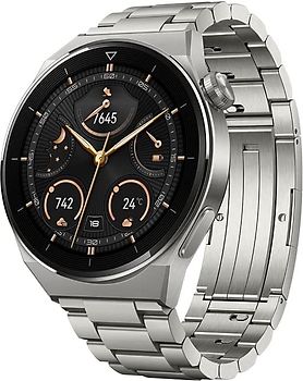 Huawei Watch GT 3 Pro 46 mm titane et bracelet en acier inoxydable titane