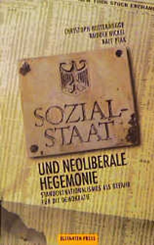 Sozialstaat und neoliberale Hegemonie