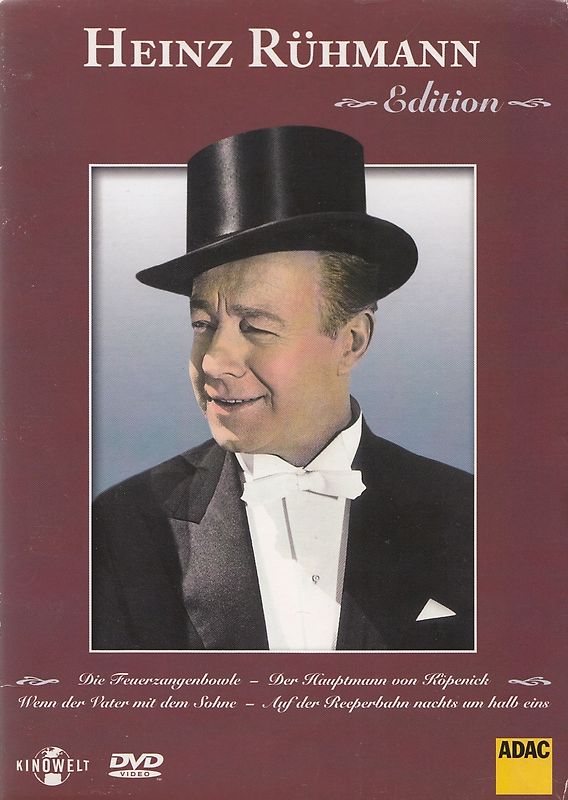 Heinz Rühmann Edition: Die Feuerzangenbowle / Der Hauptmann von Köpenick / Wenn der Vater mit dem Sohne / Auf der Reeperbahn nachts um halb eins [4 DVDs] DVD