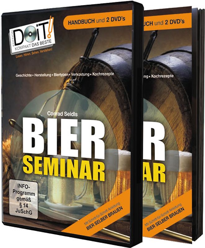 Bierseminar, Handbuch und Doppel-DVD