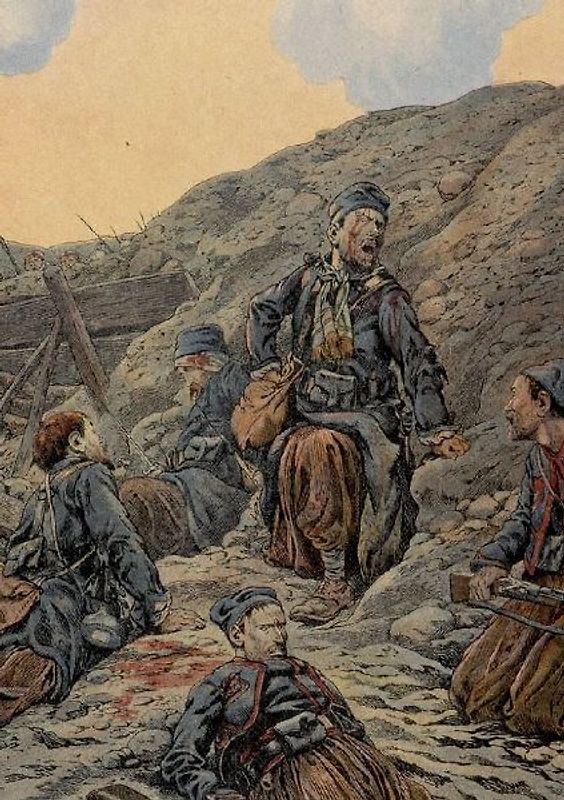 Carnet Blanc: Soldats Dans Les Tranchées