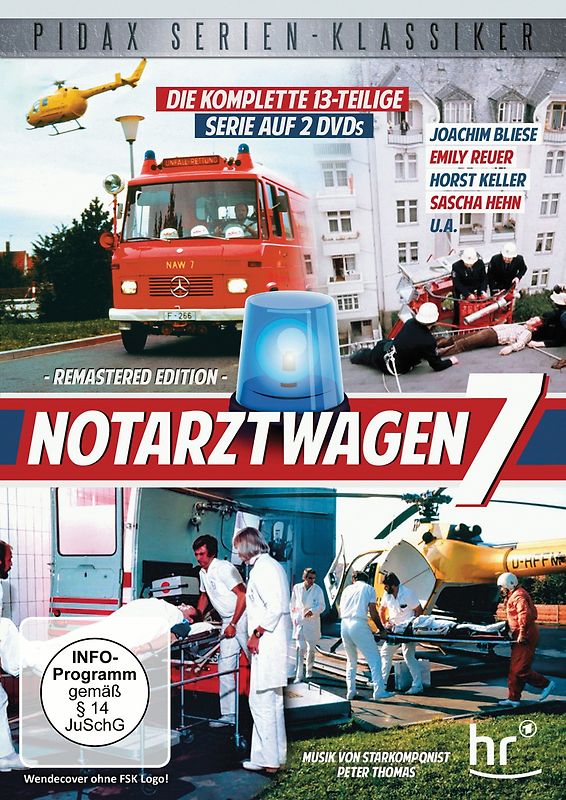 Notarztwagen 7 - Remastered Edition / Die komplette 13-teilige Serie (Pidax Serien-Klassiker) [2 DVDs] DVD