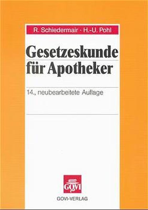 Gesetzeskunde für Apotheker