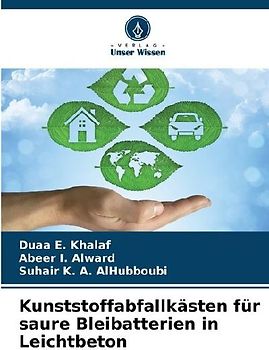 Kunststoffabfallkästen für saure Bleibatterien in Leichtbeton
