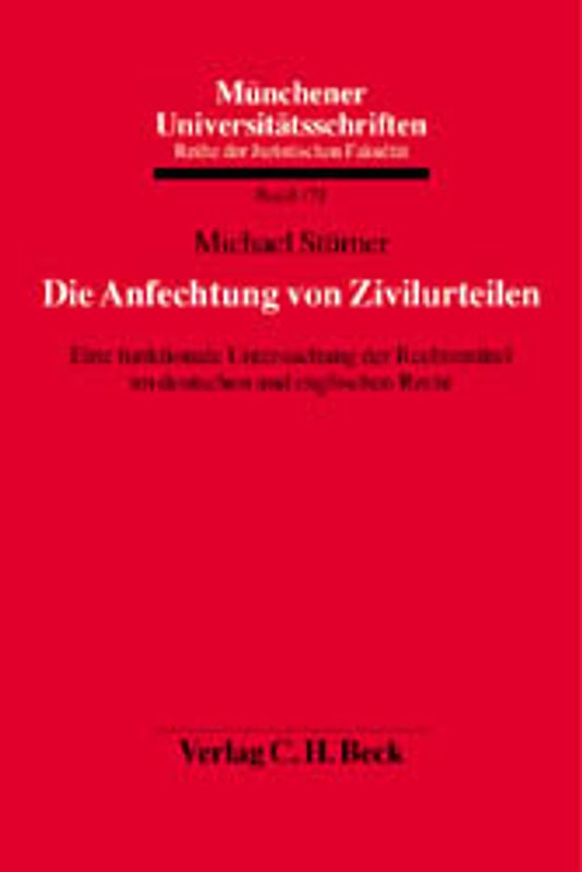 Die Anfechtung von Zivilurteilen