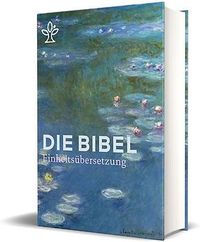 Die Bibel mit Umschlagmotiv Seerosen von Claude Monet. Großdruck. Mit Familienchronik.