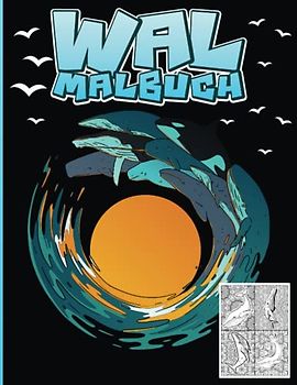 Wal Malbuch: Wale ausmalen mit Mandalas