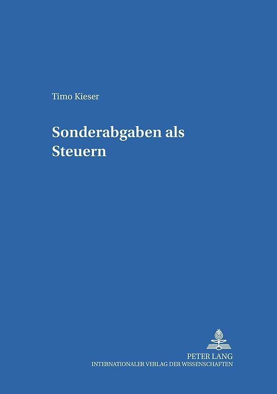 Sonderabgaben als Steuern