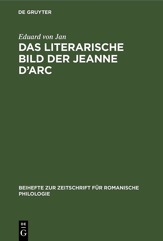 Das literarische Bild der Jeanne d’Arc