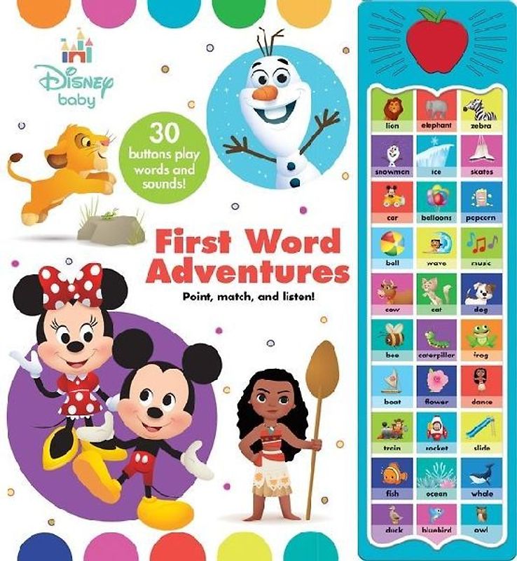 Apple Disney Baby First Word Adventures Sound Book