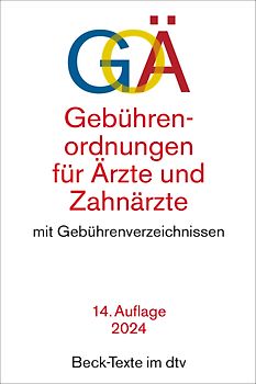 Gebührenordnungen für Ärzte und Zahnärzte