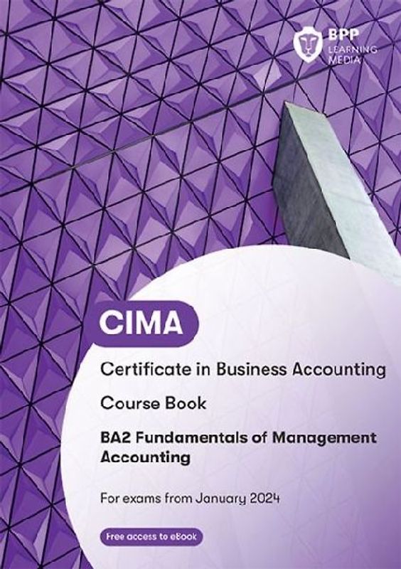 CIMA BA2 Fundamentals of Management Accounting
