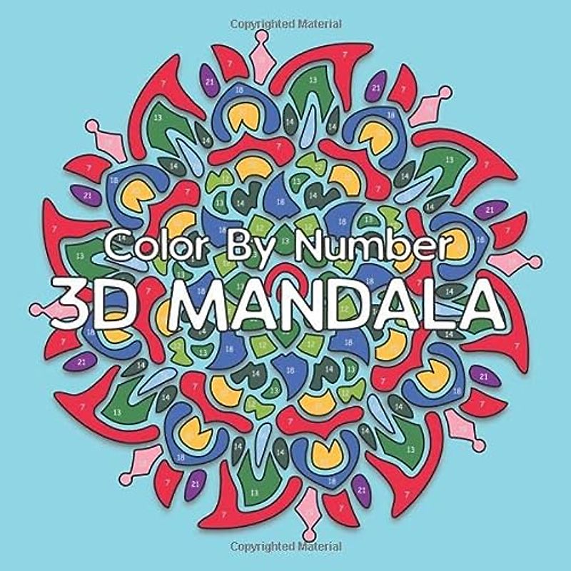 3D MANDALA Color By Number