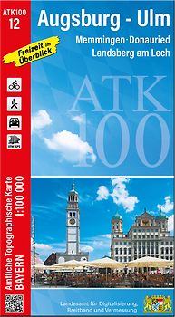 ATK100-12 Augsburg-Ulm (Amtliche Topographische Karte 1:100000)