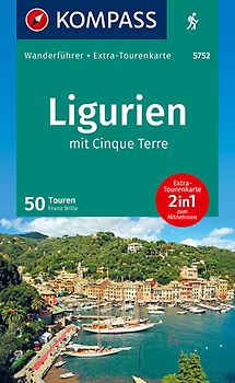 KOMPASS Wanderführer Ligurien mit Cinque Terre, 50 Touren mit Extra-Tourenkarte