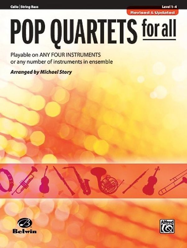 Pop Quartets for All - Cello / String Bass