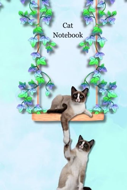 Cat Notebook: Different Picture on EVERY PAGE. 60 Unique Designs. Notebook | Diary | Journal