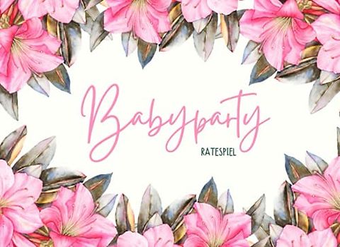Babyparty Ratespiel: 20 Babyshower Karten zum Ausfüllen für Babyparty Mädchen und Jungen Baby Shower Spiele Ratespiel Geschenk für Schwangere