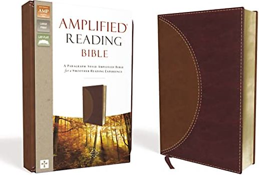Amplified Reading Bible, Leathersoft, Brown: A Paragraph-Style Amplified Bible for a Smoother Reading Experience
