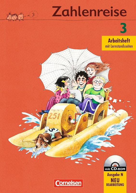 Zahlenreise. Ausgabe N / 3. Schuljahr - Arbeitsheft mit CD-ROM und Lernstandsseiten