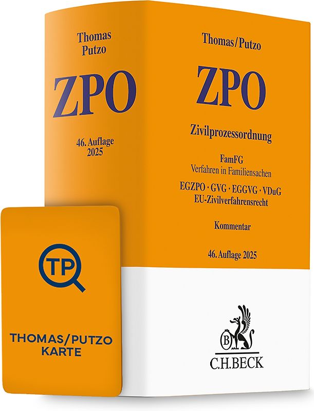 Thomas/Putzo ZPO Chat-Book 2025