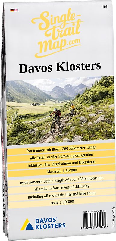 Singletrail Map 101 Davos Klosters