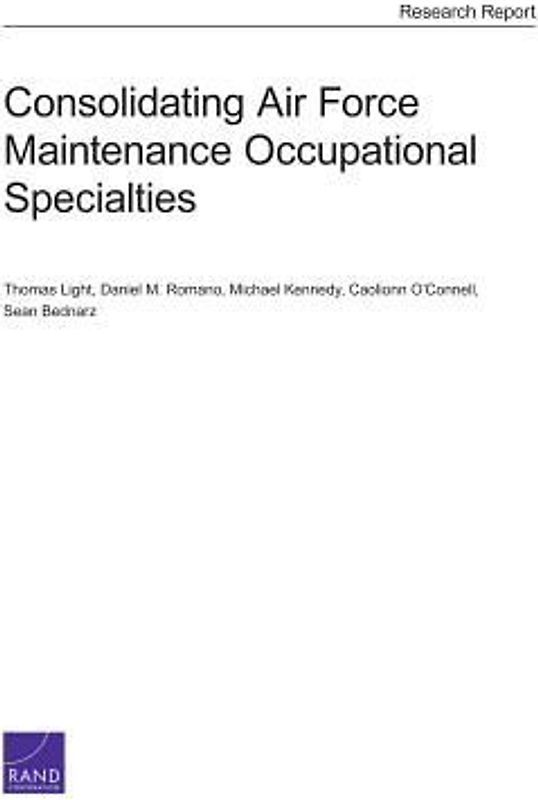 Consolidating Air Force Maintenance Occupational Specialties