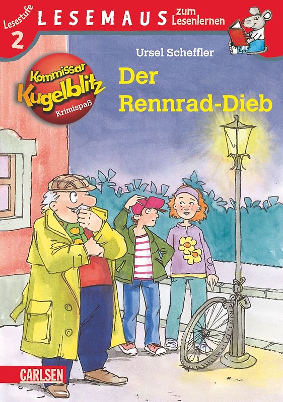 LESEMAUS zum Lesenlernen Stufe 2: VE 5 Kommissar Kugelblitz: Der Rennrad-Dieb
