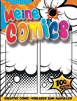 Kreatives Buch Comic: Comic-Zeichnungen-Tagebuch Leer | Kunsthandwerk Für Kinder Ab 4 Jahren