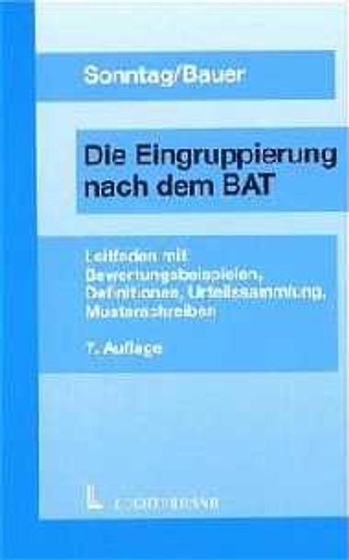 Eingruppierung nach dem BAT