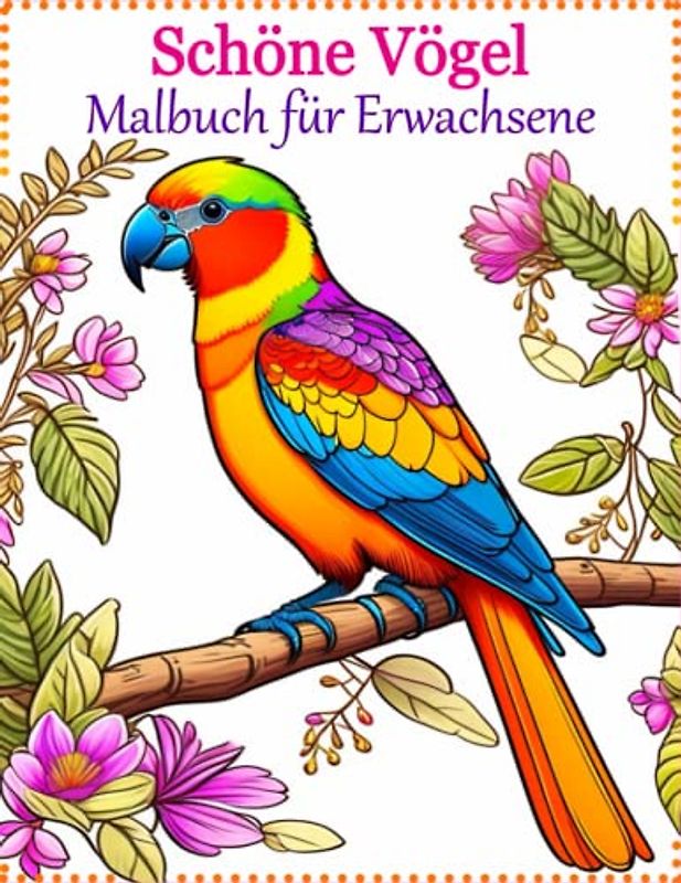 Schöne Vögel Malbuch für Erwachsene: Entspannen Sie sich und entdecken Sie die Schönheit der Vogelwelt beim Ausmalen: Entspannen Sie sich, verbessern ... Sie Ihre Freizeit auf kreative Weise