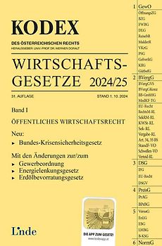 KODEX Wirtschaftsgesetze Band I 2024/25