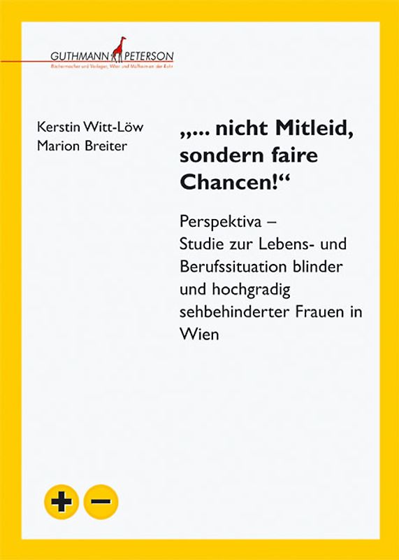 "... nicht Mitleid, sondern faire Chancen"