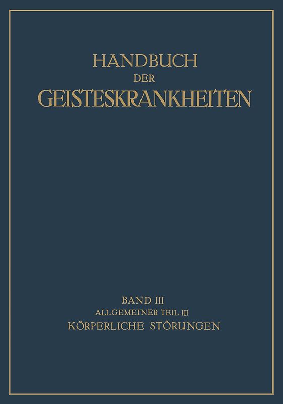 Handbuch der Geisteskrankheiten