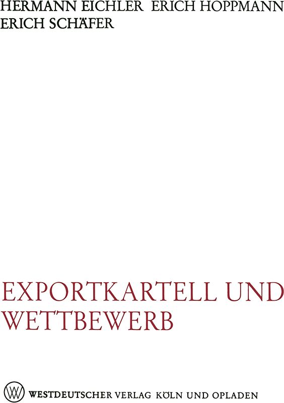 Exportkartell und Wettbewerb
