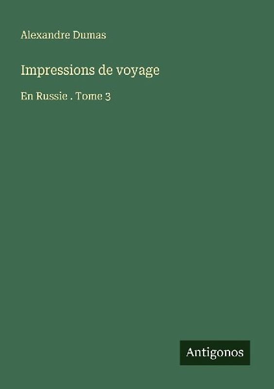Impressions de voyage