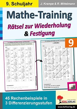 Mathe-Training zur Wiederholung und Festigung / Klasse 9