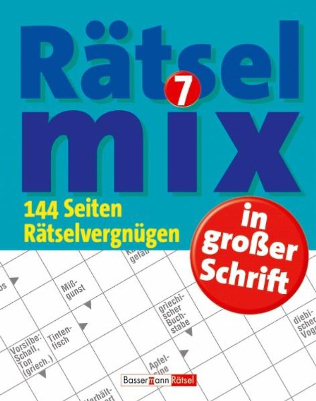 Rätselmix in großer Schrift