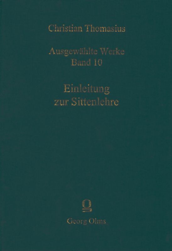 Ausgewählte Werke / Einleitung zur Sittenlehre