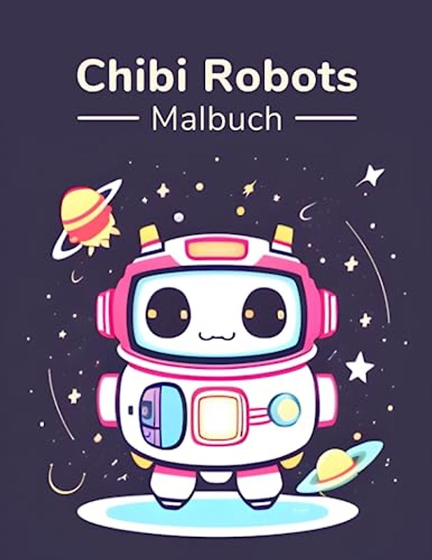 Chibi Robots - Ausmalbuch für Kinder ab 6 Jahren - 50 Motive: Chibi Roboter Motive zum Ausmalen für kleine Roboterliebhaber
