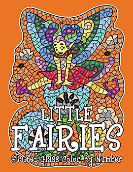 LITTLE FAIRIES: Stained Glass Color By Number