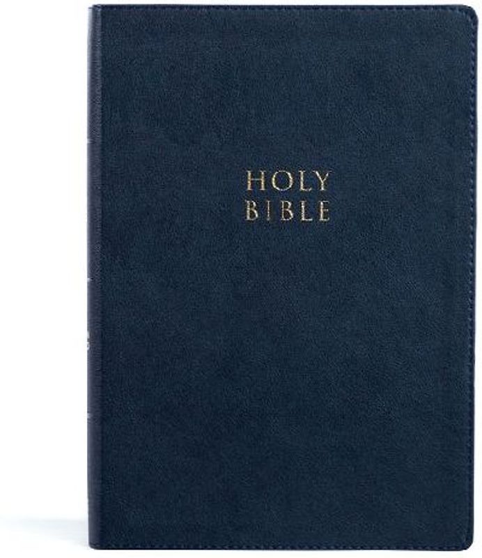 CSB Super Giant Print Reference Bible, Navy Leathertouch, Indexed