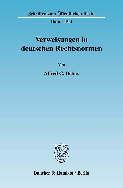 Verweisungen in deutschen Rechtsnormen.