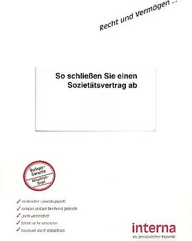 Wie Sie einen Sozietätsvertrag abschliessen