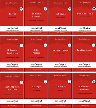 12 italienische Bücher (Bücher + Audio-Online) - Lesemethode von Ilya Frank