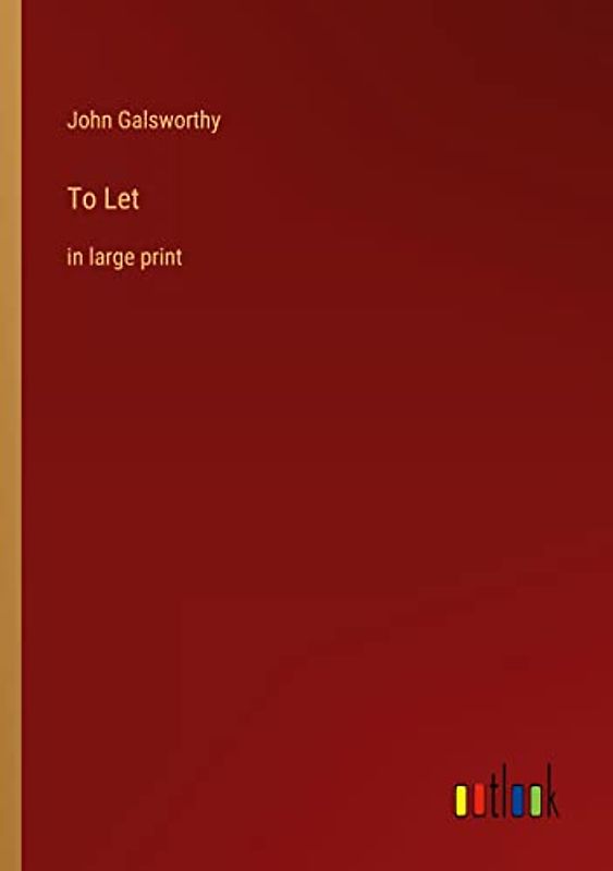 To Let: in large print